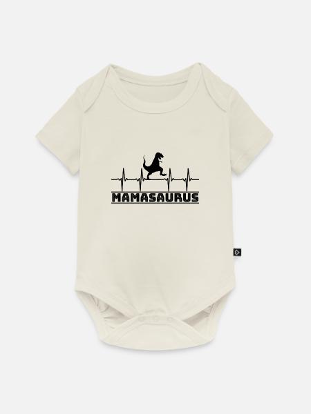 Mamasaurus - Baby Premium Kurzarmbody - Naturweiß