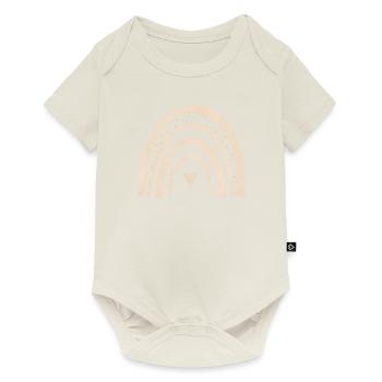 magic rainbow beige - Baby Premium short-sleeve bodysuit - off white - Front