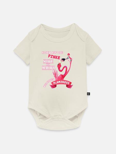 Wir haben Flamingos - Baby Premium Kurzarmbody - Naturweiß