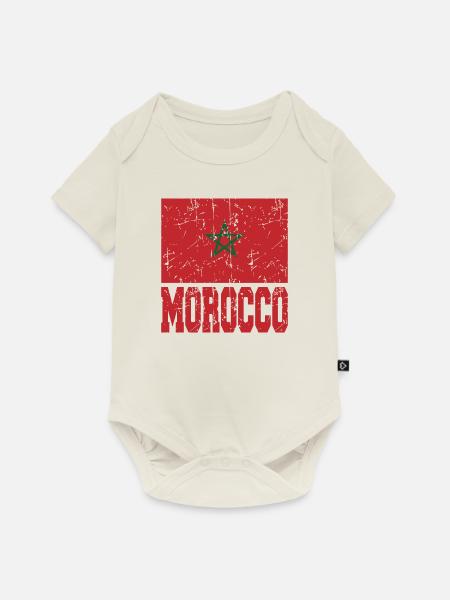 Maroc - Body à manches courtes Premium Bébé - blanc cassé