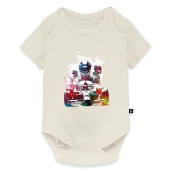 Formule #racing #sport - Body à manches courtes Premium Bébé - blanc cassé - Devant