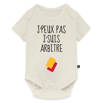Arbitre / Arbitrage / Sport / Sifflet - Body à manches courtes Premium Bébé - blanc cassé - Devant