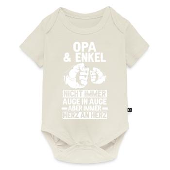 Opa und Enkel - Baby Premium Kurzarmbody - Naturweiß - Vorne