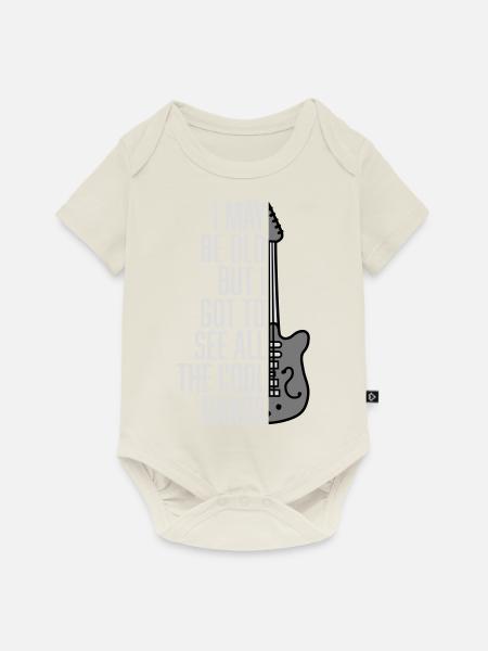 I may be old - Baby Premium Kurzarmbody - Naturweiß