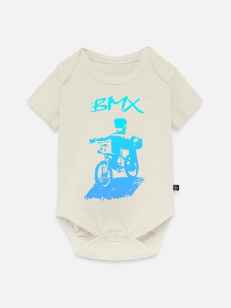BMX-Rennen - Baby Premium Kurzarmbody - Naturweiß