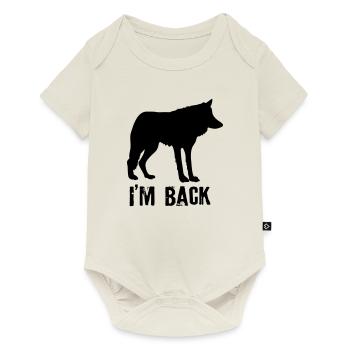 Wolf wolves Germany back nature conservation native - Baby Premium short-sleeve bodysuit - off white - Front