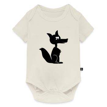 Fox coyote cayote 1c - Baby Premium short-sleeve bodysuit - off white - Front