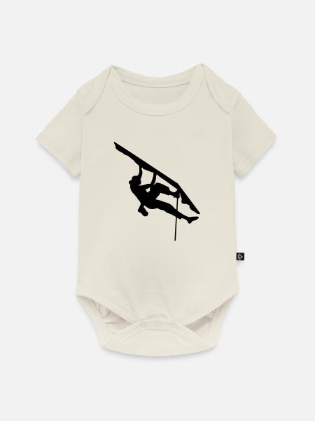Klettern, Kletterin - Baby Premium Kurzarmbody - Naturweiß