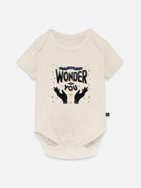Du bist ein Wunder - Baby Premium Kurzarmbody - Naturweiß