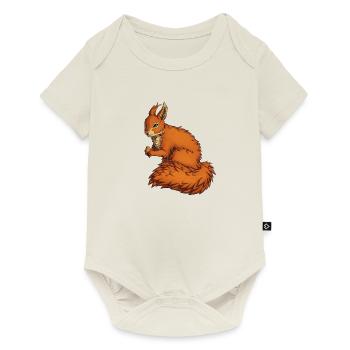Red squirrel - Baby Premium short-sleeve bodysuit - off white - Front