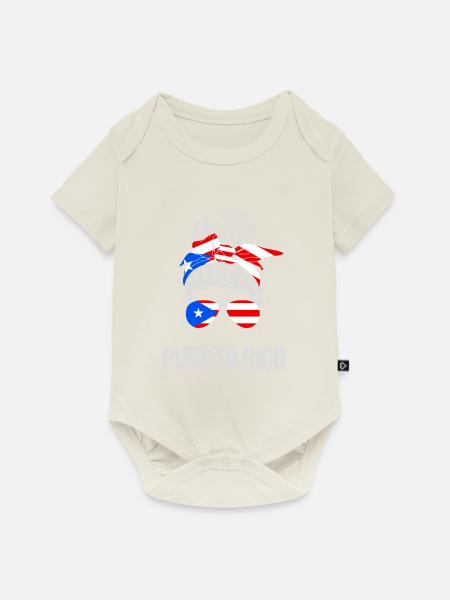 Puerto Rico - Baby Premium Kurzarmbody - Naturweiß