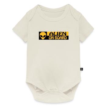 ALIEN ON BOARD - Baby Premium short-sleeve bodysuit - off white - Front