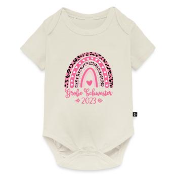 Große Schwester 2023 - Baby Premium Kurzarmbody - Naturweiß - Vorne