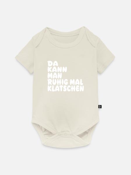 Klatschen - Baby Premium Kurzarmbody - Naturweiß