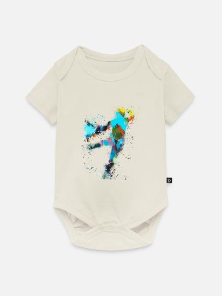 Handball, handballer, Beachhandball,Graffiti - Baby Premium Kurzarmbody - Naturweiß