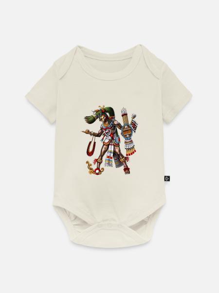 Aztekischer Gott Tezcatlipoca - Baby Premium Kurzarmbody - Naturweiß