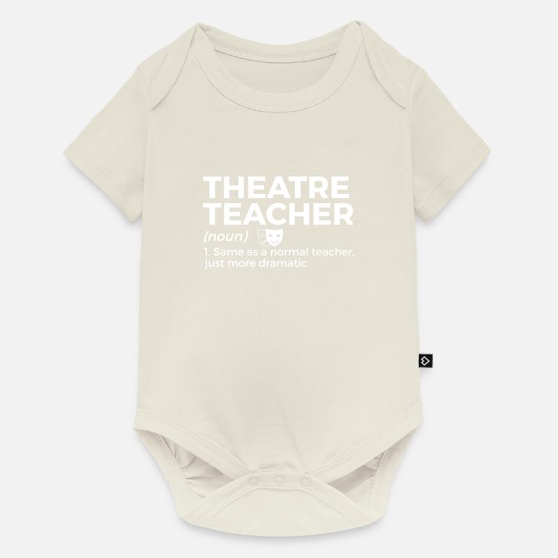 Acteurs de théâtre - Body à manches courtes Premium Bébé - blanc cassé