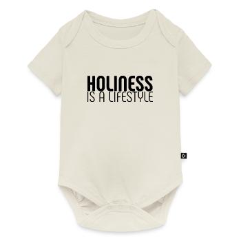 Holiness Is A Lifestyle - Christian Quote - Baby Premium short-sleeve bodysuit - off white - Front