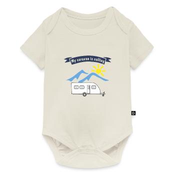 caravan is calling - Baby Premium Kurzarmbody - Naturweiß - Vorne