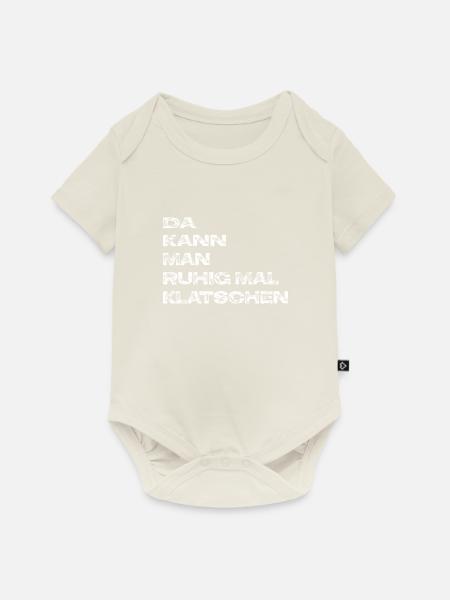 Klatschen - Baby Premium Kurzarmbody - Naturweiß