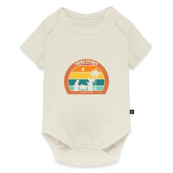 Christmas Nativity with Jesus - True Story - Baby Premium short-sleeve bodysuit - off white - Front