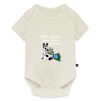 mein kostüm hat der hund gefressen, kostüm,hund - Baby Premium Kurzarmbody - Naturweiß - Vorne