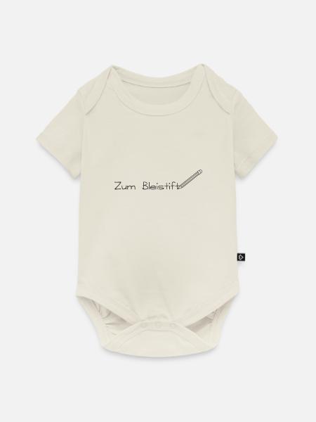Zum Bleistift - Baby Premium Kurzarmbody - Naturweiß
