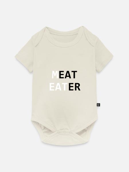 MEAT EATER - Baby Premium Kurzarmbody - Naturweiß
