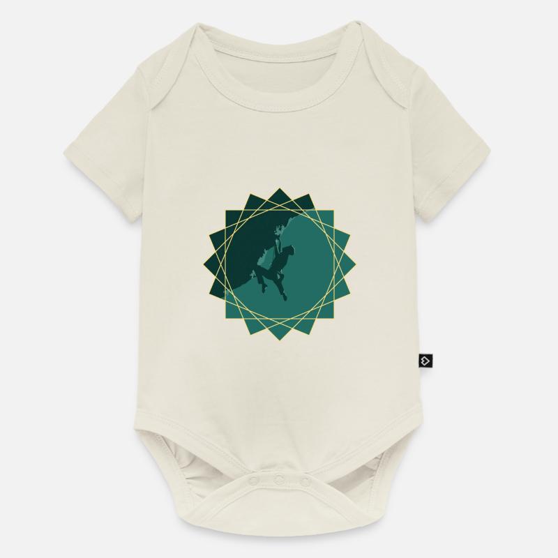 Grimpeur - Body à manches courtes Premium Bébé - blanc cassé