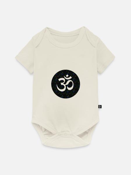 OM - Baby Premium Kurzarmbody - Naturweiß