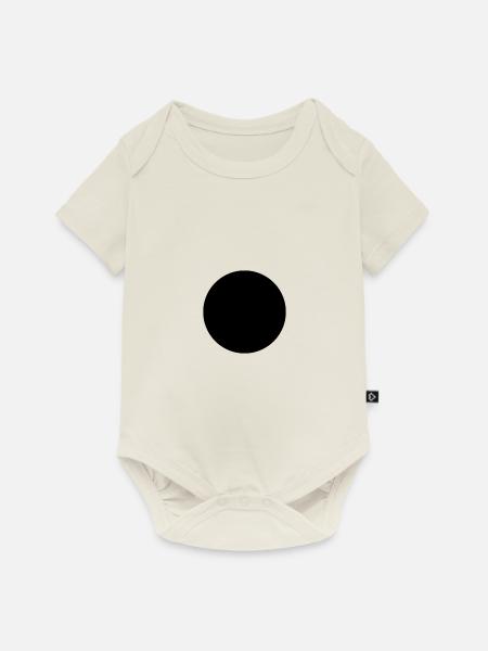 Punkt - Baby Premium Kurzarmbody - Naturweiß