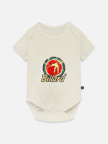 Billard retro - Baby Premium Kurzarmbody - Naturweiß