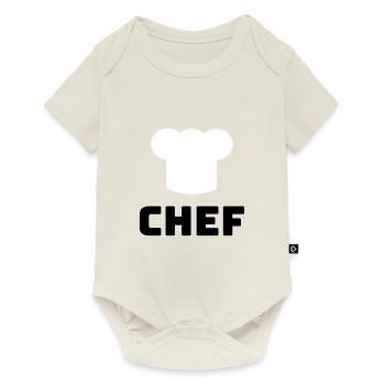 Chef Chef Chef's hat Cooking Gift idea - Baby Premium short-sleeve bodysuit - off white - Front