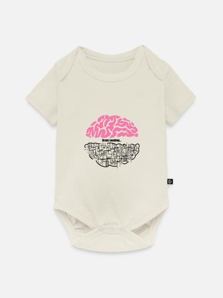 Brain - Baby Premium Kurzarmbody - Naturweiß
