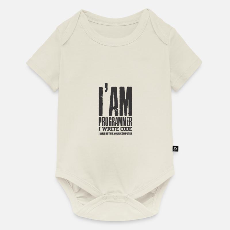 Programmierer - Baby Premium Kurzarmbody - Naturweiß