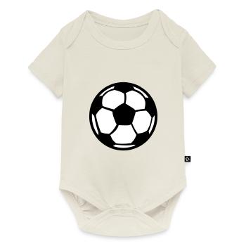 ballon de foot football 9 2 - Body à manches courtes Premium Bébé - blanc cassé - Devant