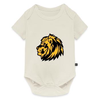 wild lion animals 1 0 - Baby Premium short-sleeve bodysuit - off white - Front