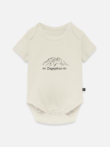 Zugspitze - Baby Premium Kurzarmbody - Naturweiß