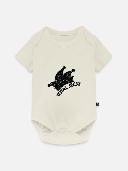 Narrenkappe, Total Jeck - Baby Premium Kurzarmbody - Naturweiß