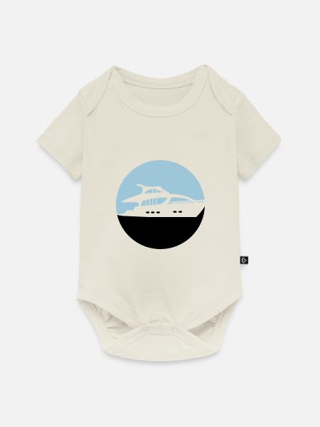 yacht - Baby Premium Kurzarmbody - Naturweiß