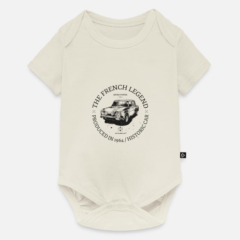 R8 Gordini - Body à manches courtes Premium Bébé - blanc cassé