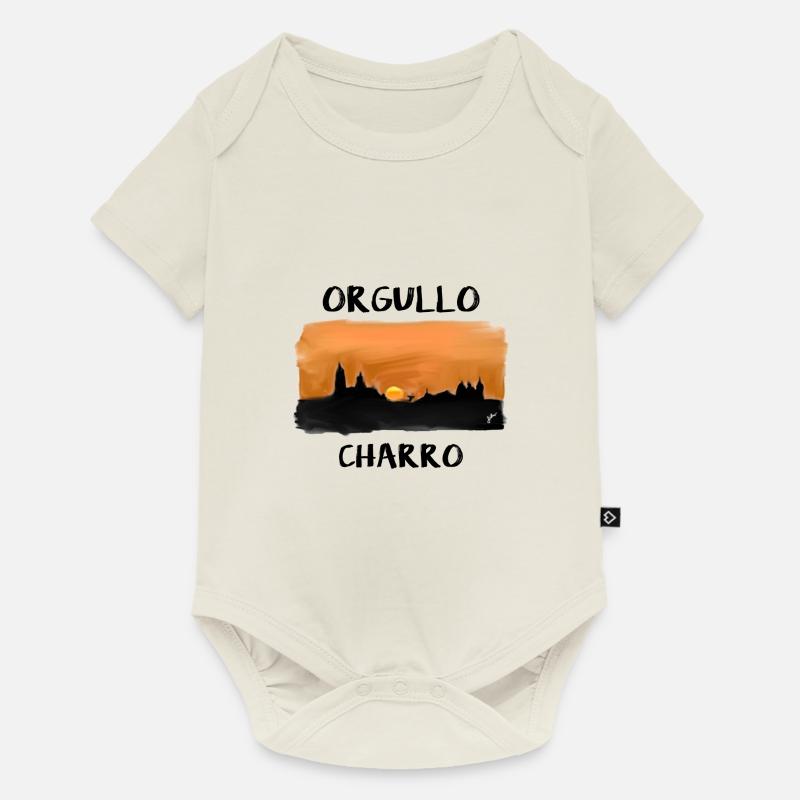 Charro Pride, coucher de soleil sur Salamantino - Body à manches courtes Premium Bébé - blanc cassé