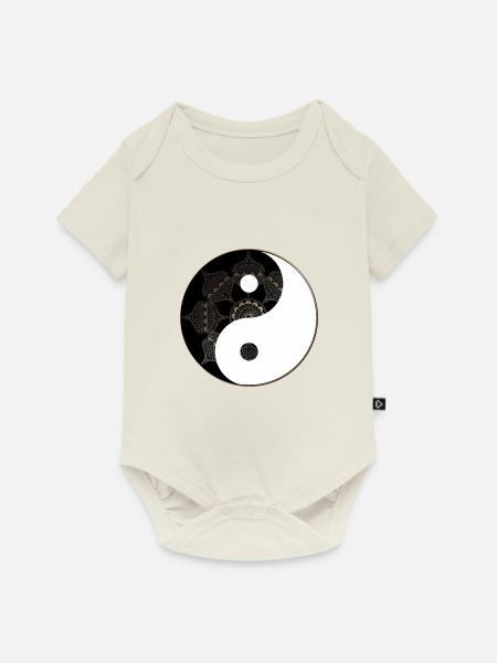 Yin-Yang - Baby Premium Kurzarmbody - Naturweiß