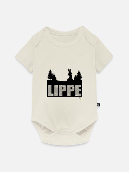 Lippe Landschaft Kreis Lippe Hermannsdenkmal - Baby Premium Kurzarmbody - Naturweiß