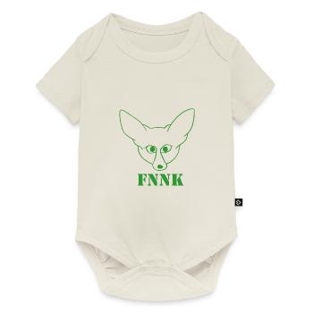 FNNK grün - Baby Premium Kurzarmbody - Naturweiß - Vorne