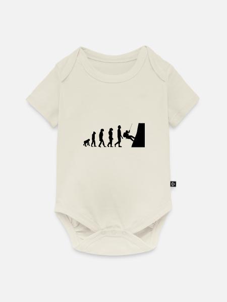 ENTWICKLUNG ESKALATION - Baby Premium Kurzarmbody - Naturweiß