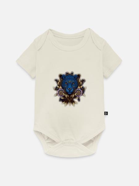 Pepe der Panter - Baby Premium Kurzarmbody - Naturweiß