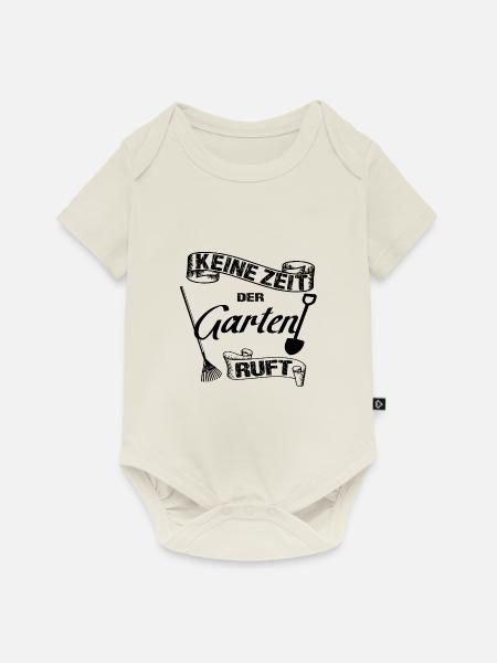 Garten - Baby Premium Kurzarmbody - Naturweiß