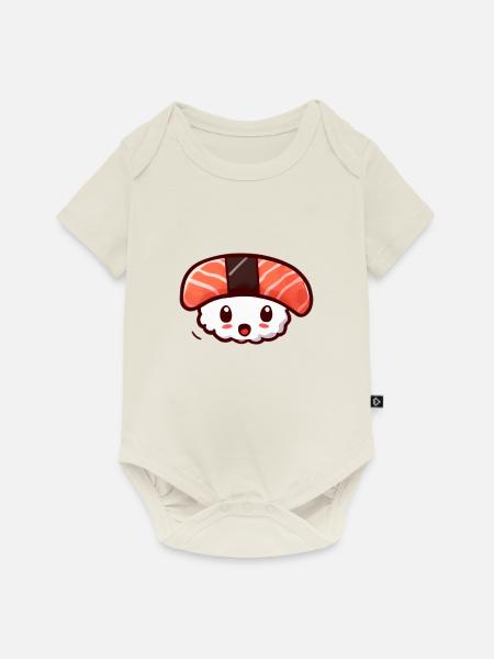 Sushi! - Baby Premium Kurzarmbody - Naturweiß