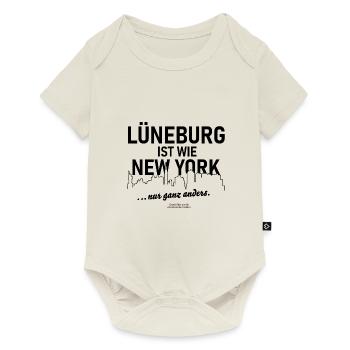 Lüneburg ist wie New York - Baby Premium Kurzarmbody - Naturweiß - Vorne